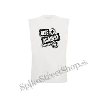 RISE AGAINST - Patched Up - biele pánske tričko bez rukávov