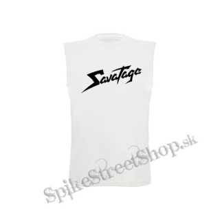 SAVATAGE - Logo - biele pánske tričko bez rukávov