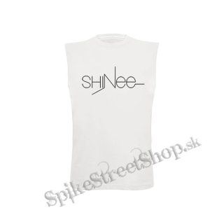 SHINEE - Logo Kpop Band - biele pánske tričko bez rukávov
