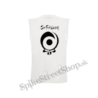 SIX FEET UINDER - Warpath Skull - biele pánske tričko bez rukávov