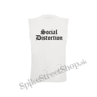 SOCIAL DISTORTION - Logo - biele pánske tričko bez rukávov