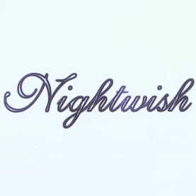 Samolepka NIGHTWISH - Black Logo on White