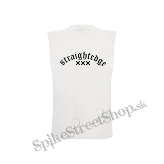 STRAIGHTEDGE - Logo - biele pánske tričko bez rukávov
