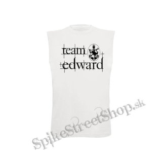 TEAM EDWARD - Twilight Eclipse - biele pánske tričko bez rukávov