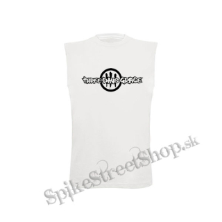 THREE DAYS GRACE - Logo - biele pánske tričko bez rukávov