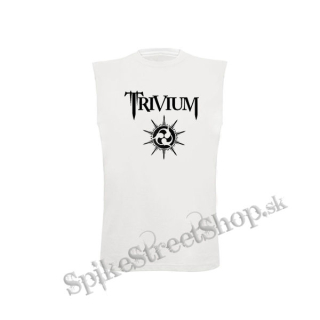 TRIVIUM - White Logo - biele pánske tričko bez rukávov