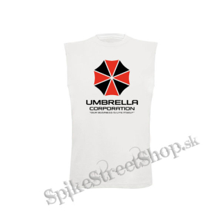 UMBRELLA CORPORATION - Our Business Is Life Itself - biele pánske tričko bez rukávov