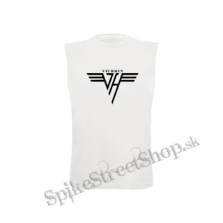 VAN HALEN - Logo Crest - biele pánske tričko bez rukávov
