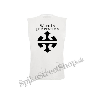 WITHIN TEMPTATION - Logo - biele pánske tričko bez rukávov