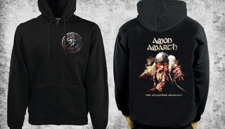 AMON AMARTH - The Allfather Awakens - čierna pánska mikina na zips