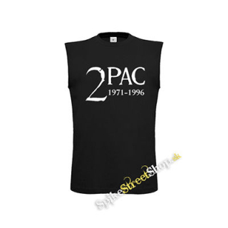 2 PAC - 1971-1996 - čierne detské tričko bez rukávov