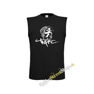 2 PAC - Portrait & Name - čierne detské tričko bez rukávov
