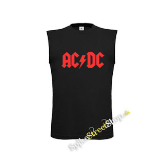 ACDC - Red Logo - čierne detské tričko bez rukávov