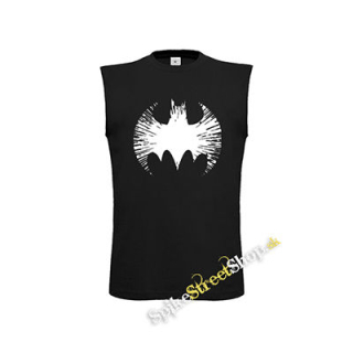 BATMAN - Cracked Emblem - čierne detské tričko bez rukávov