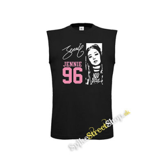 BLACKPINK - Jennie 96 Signature Portrait - čierne detské tričko bez rukávov