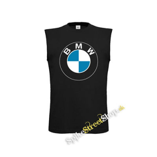 BMW - čierne detské tričko bez rukávov