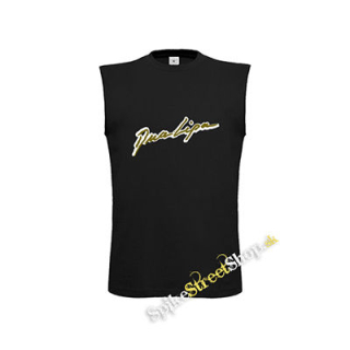 DUA LIPA - Yellow Logo - čierne detské tričko bez rukávov