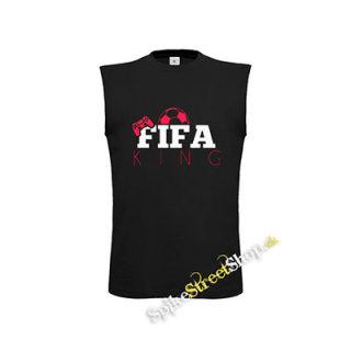 FIFA KING - čierne detské tričko bez rukávov