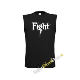 FIGHT - Logo Metal Band Rob Halford - čierne detské tričko bez rukávov