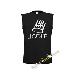 J COLE - Logo - čierne detské tričko bez rukávov