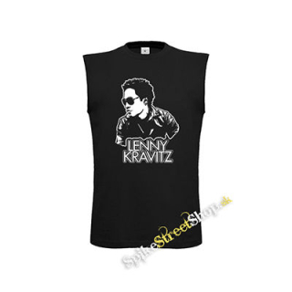 LENNY KRAVITZ - Logo & Portrait - čierne detské tričko bez rukávov