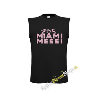 LIONEL MESSI - Miami Messi - čierne detské tričko bez rukávov