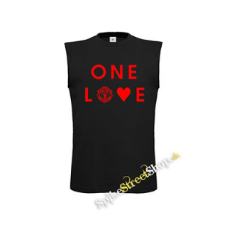 MANCHESTER UNITED - One Love - čierne detské tričko bez rukávov