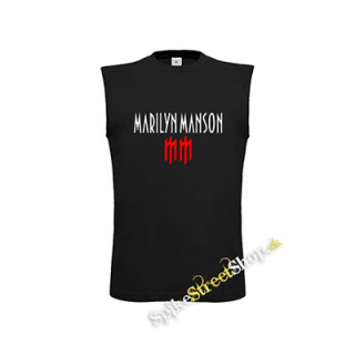 MARILYN MANSON - Logo Crest - čierne detské tričko bez rukávov