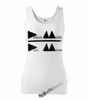 DEPECHE MODE - Delta Machine Logo - Ladies Vest Top - biele