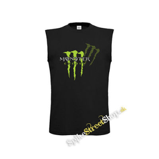 MONSTER ENERGY - Green Logo Honey Bee - čierne detské tričko bez rukávov