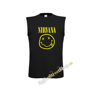 NIRVANA - Big Smile - čierne detské tričko bez rukávov