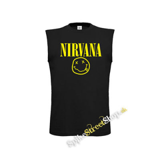 NIRVANA - Big Smile Motive 2 - čierne detské tričko bez rukávov