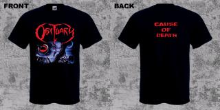 OBITUARY - Cause Of Death - čierne pánske tričko