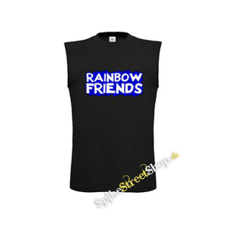 RAINBOW FRIENDS - čierne detské tričko bez rukávov