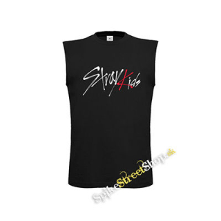 STRAY KIDS - Logo - čierne detské tričko bez rukávov