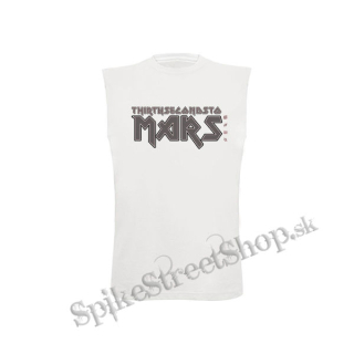 30 SECONDS TO MARS - Iron Maiden Logo - biele detské tričko bez rukávov