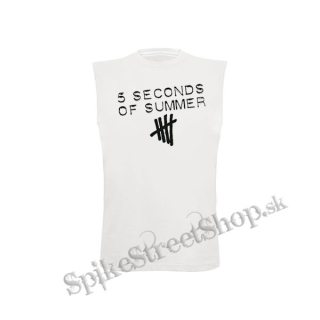 5 SECONDS OF SUMMER - Logo - biele detské tričko bez rukávov