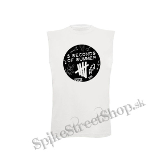 5 SECONDS OF SUMMER - Scribble Logo - biele detské tričko bez rukávov