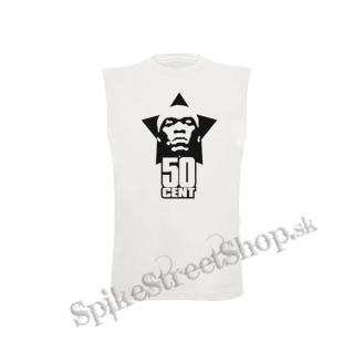 50 CENT - Logo Portrait - biele detské tričko bez rukávov