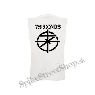 7 SECONDS - Logo Crest - biele detské tričko bez rukávov