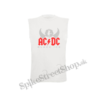 ACDC - Black Ice Angus Silhouette - biele detské tričko bez rukávov