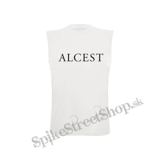ALCEST - Logo Simple - biele detské tričko bez rukávov