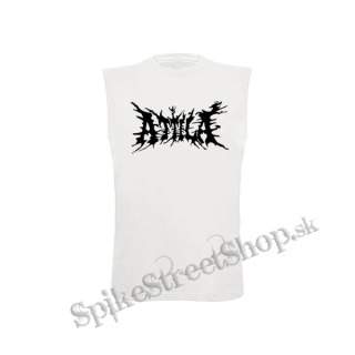 ATTILA - Logo - biele detské tričko bez rukávov