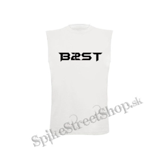 B2ST - BEAST - Logo - biele detské tričko bez rukávov