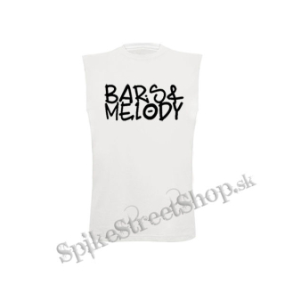 BARS & MELODY - Logo - biele detské tričko bez rukávov