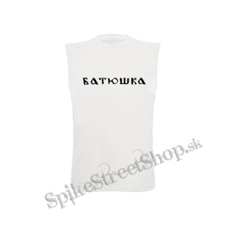 BATUSHKA - Logo - biele detské tričko bez rukávov