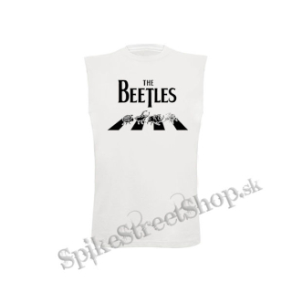 BEETLES - biele detské tričko bez rukávov