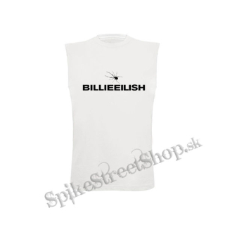 BILLIE EILISH - Logo Spider - biele detské tričko bez rukávov