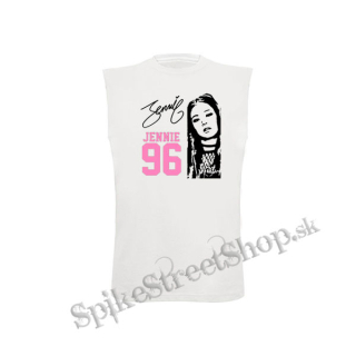 BLACKPINK - Jennie 96 Signature Portrait - biele detské tričko bez rukávov