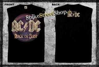 AC/DC - Rock Or Bust - čierne pánske tričko bez rukávov